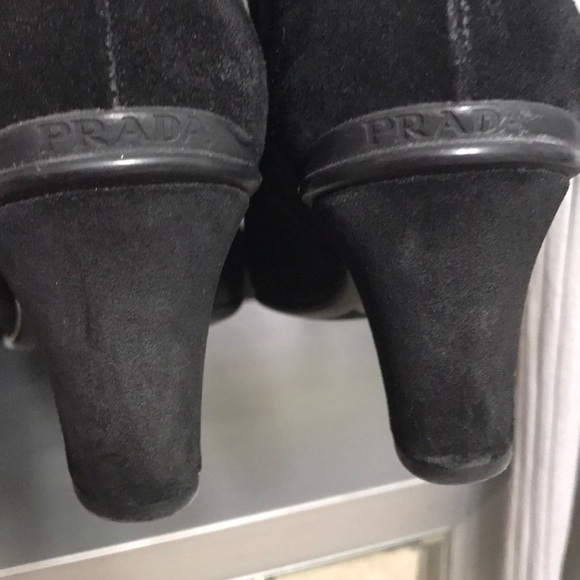 Prada black Suede boots EU 40 US 9.5 - Picture 4 of 8